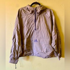 Adidas 1/2 zip Windbreaker Pullover NWOT